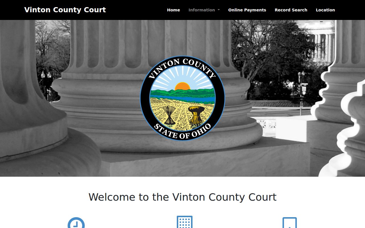 Vinton County court calendar Vinton County Court resource