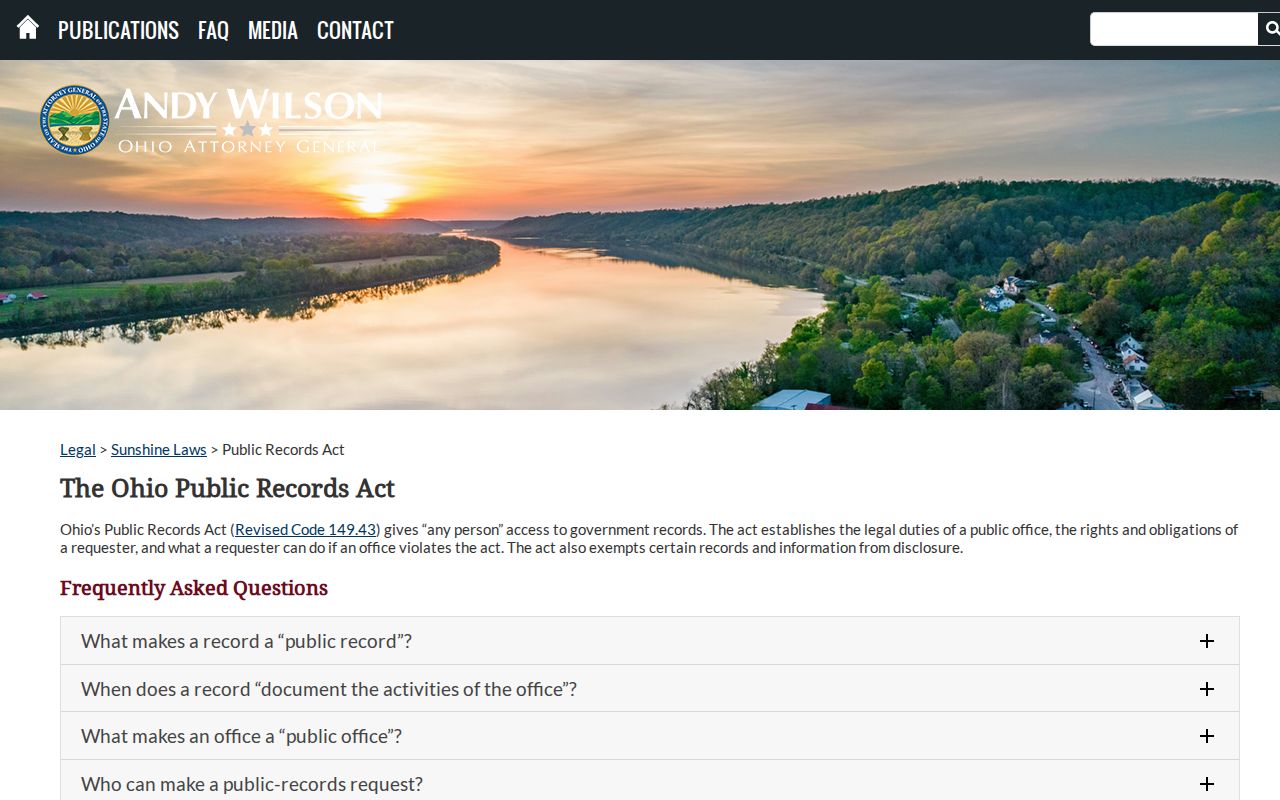 Vinton County court records Ohio public records guidance
