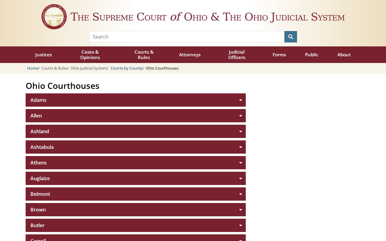 Vinton County court docket McArthur courthouse history
