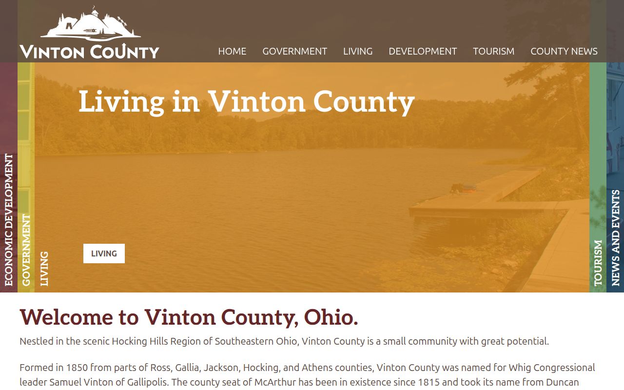 Vinton County court docket county courthouse context